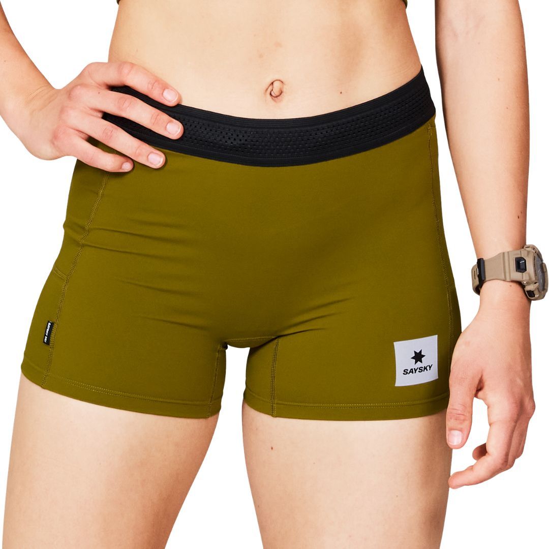 Saysky Flow+ Race Short Tights 4" Bekleidung Damen green