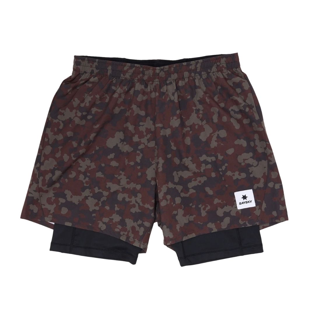 Saysky Camo Pace 2 in 1 Shorts 5'' Bekleidung Herren multicolored
