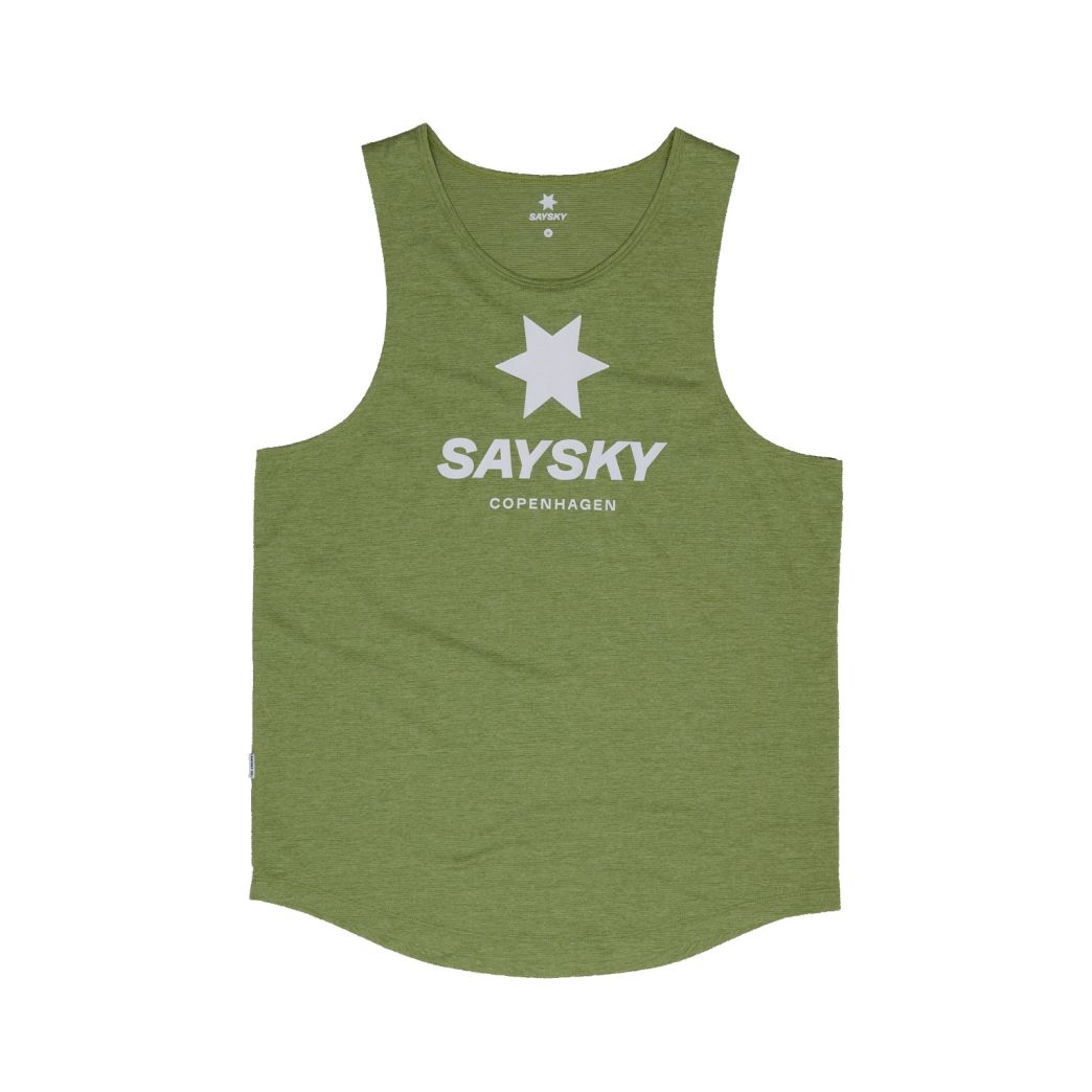 Saysky Logo Combat Singlet Bekleidung Herren grün L