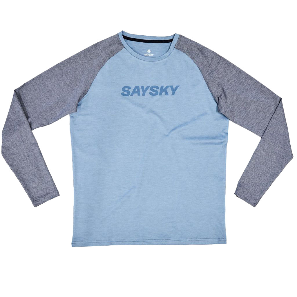 Saysky Logo Pace Long Sleeve Bekleidung Herren blau S