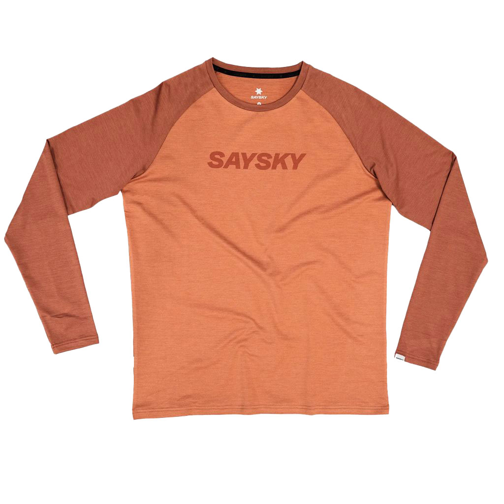 Saysky Logo Pace Long Sleeve Bekleidung Herren rot XL