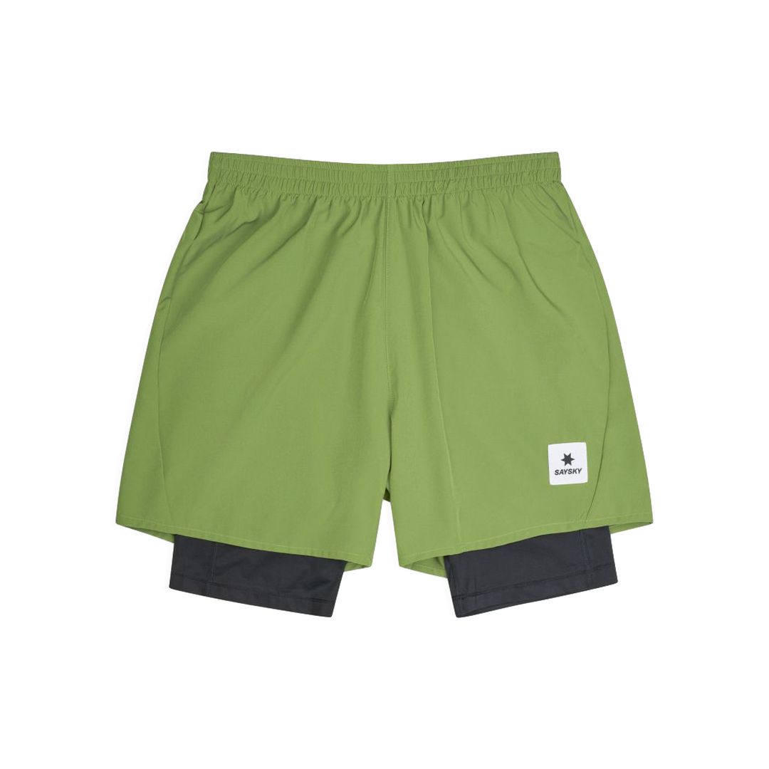 Saysky Pace 2 in 1 Shorts 5'' Bekleidung Herren green