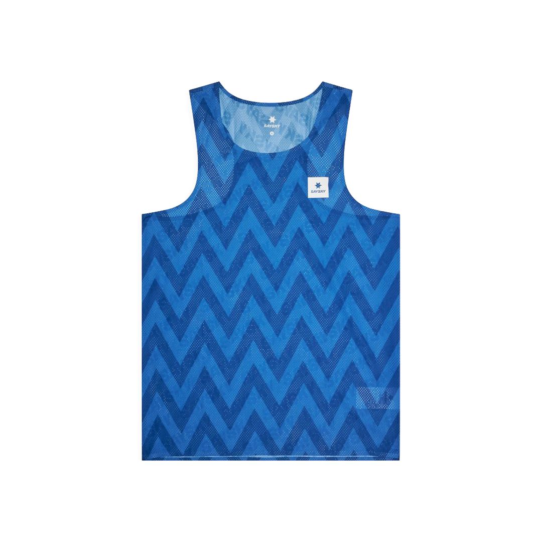 Saysky Zig Zag Flow Air Singlet Bekleidung Herren blue