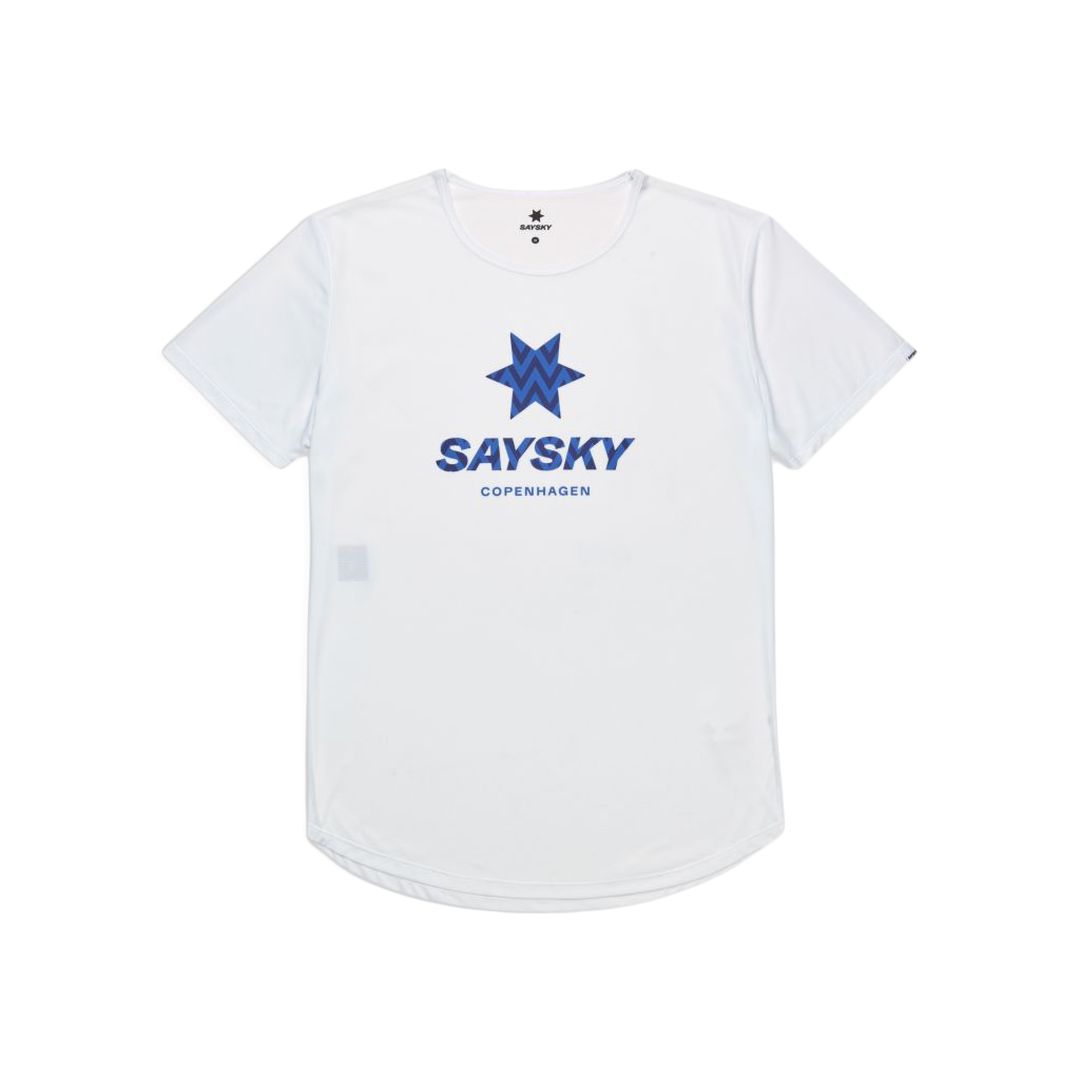 Saysky Zig Zag Flow T-Shirt Bekleidung Herren weiß XL