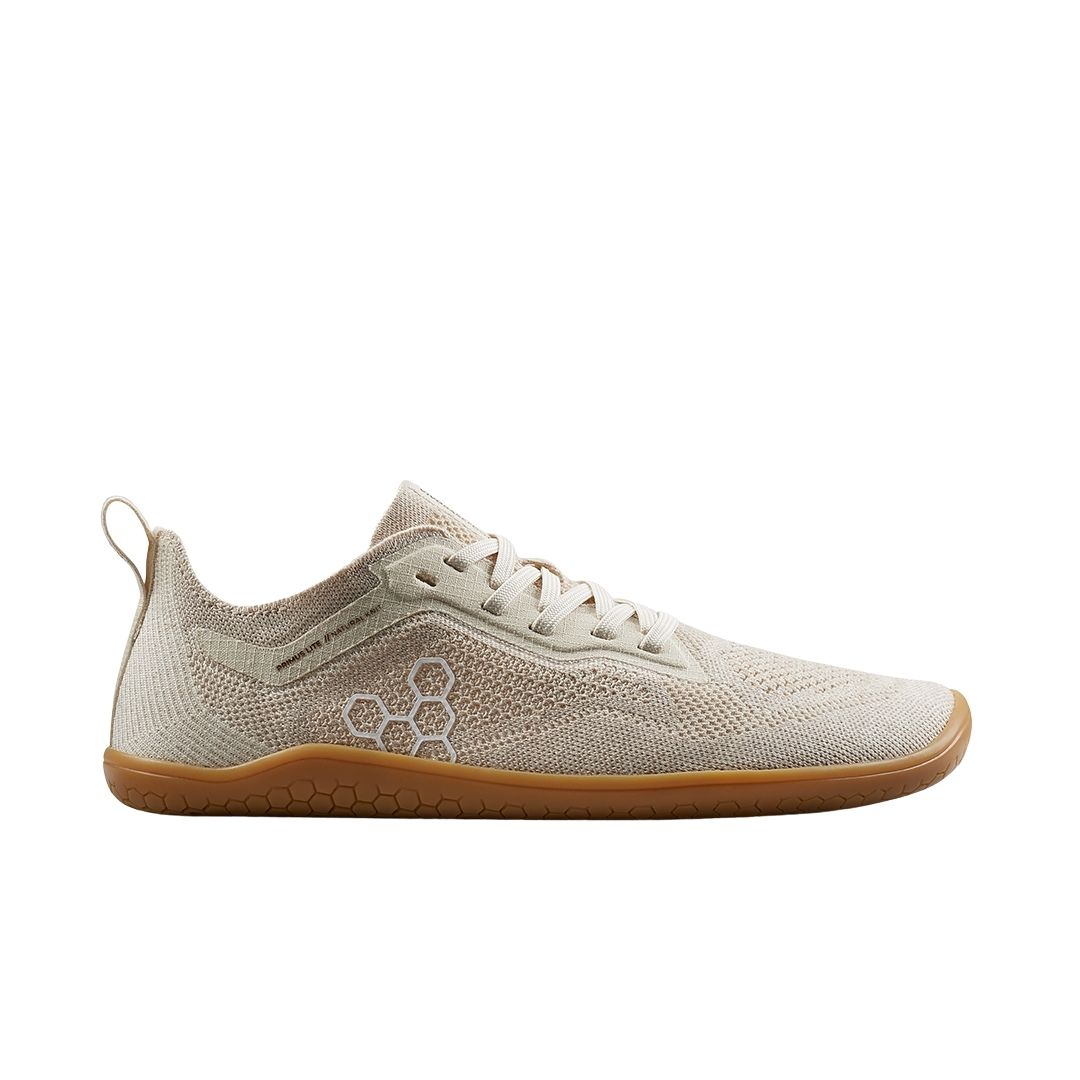 Vivobarefoot Primus Lite Knit Natural Mens Egret Schuhe Herren beige 42.0