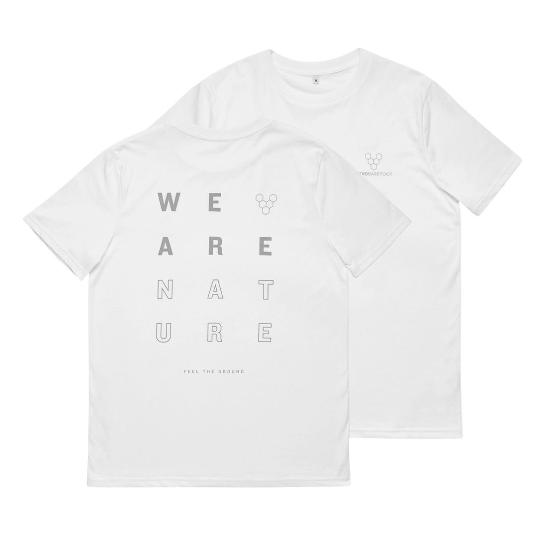 Vivobarefoot Human Nature T-Shirt Bekleidung Unisex weiß XL